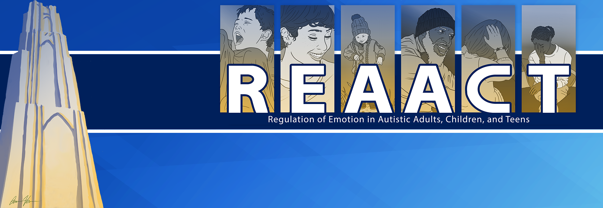 REACCT Banner: Regulation of Emotion in Autistic Adults, Children, and Teens